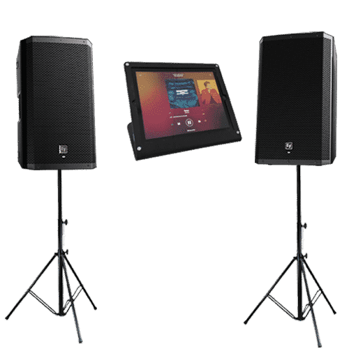 Ipad Jukebox inkl. højtalere (50 personer)