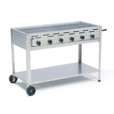 Gasgrill m. 6 blus