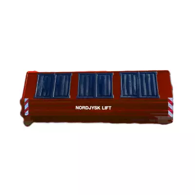 Lukket affaldscontainer 20 m3