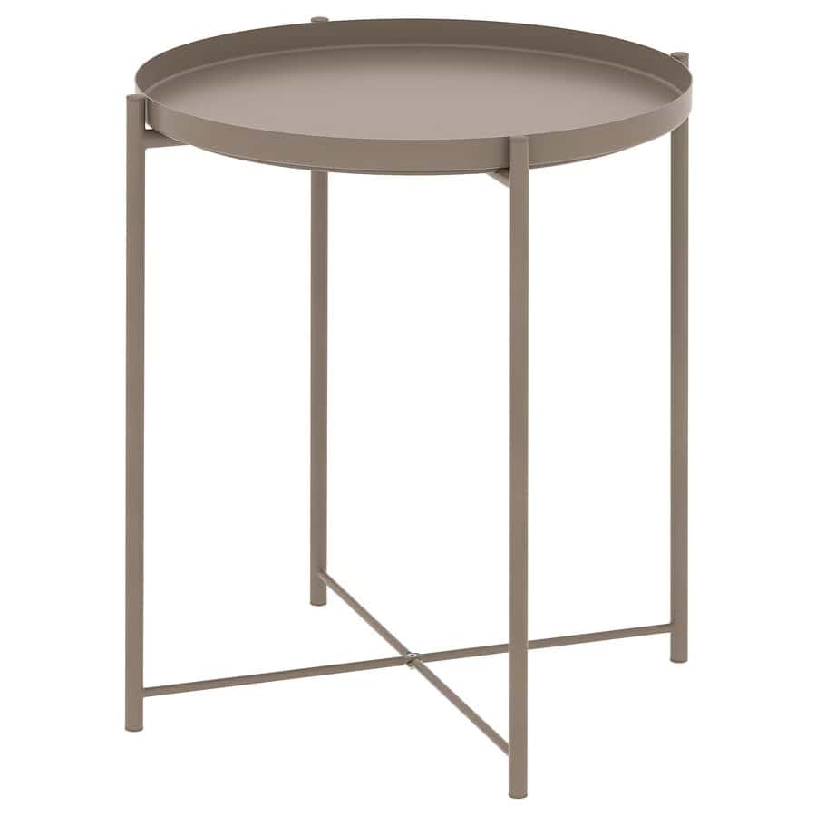 Gladom bakkebord grå beige