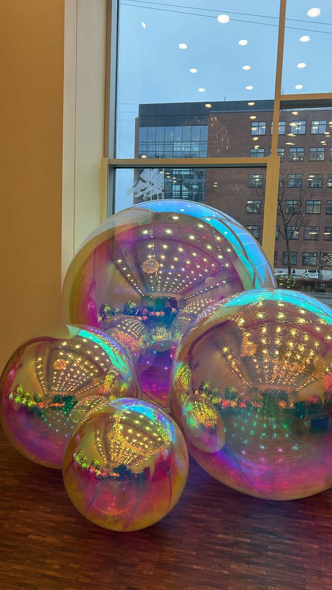 Big Shiny Ball, bubble iridescent, 60cm - 180cm