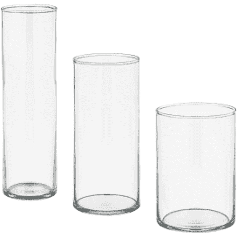 Cylinder vaser 3 stk.