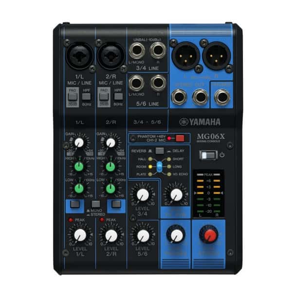 Lille mixer til musik og mikrofon