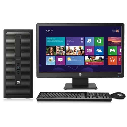 HP EliteDesk 800 G1 med 23" skærm