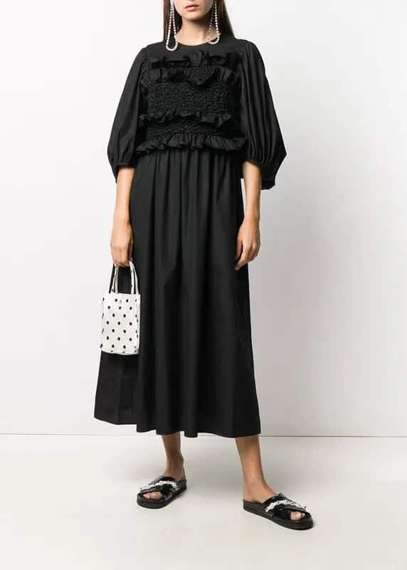 Cecilie Bahnsen - Sort maxi kjole