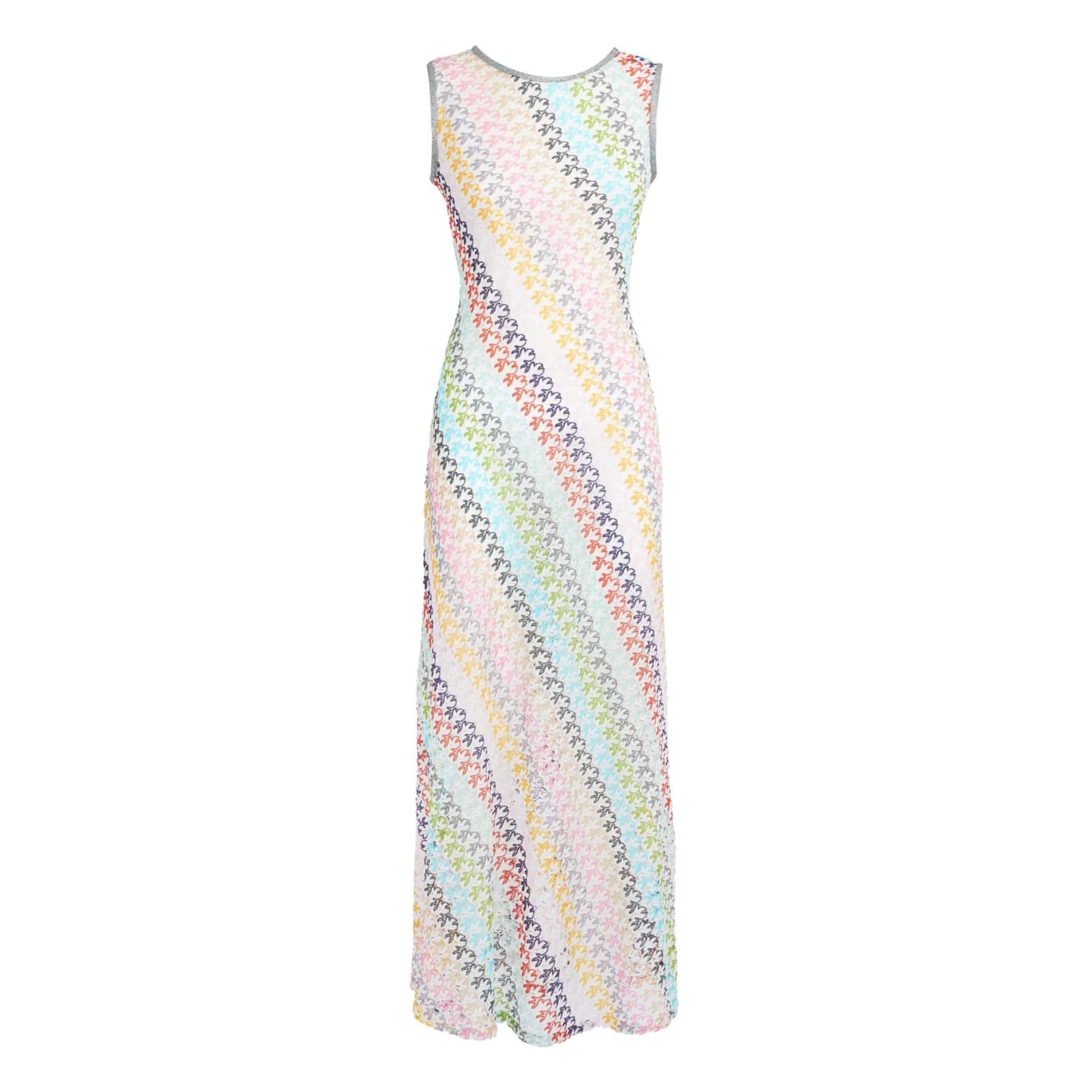 OPEN-BACK CROCHET-KNIT MAXI DRESS