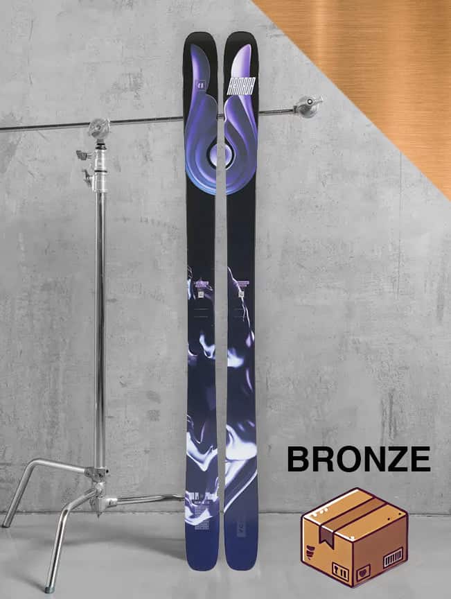 Dame allmountain/twintip ski inkl. skistave – Bronze-pakke