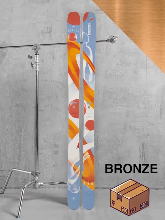 Herre allmountain/twintip ski inkl. skistave – Bronze-pakke