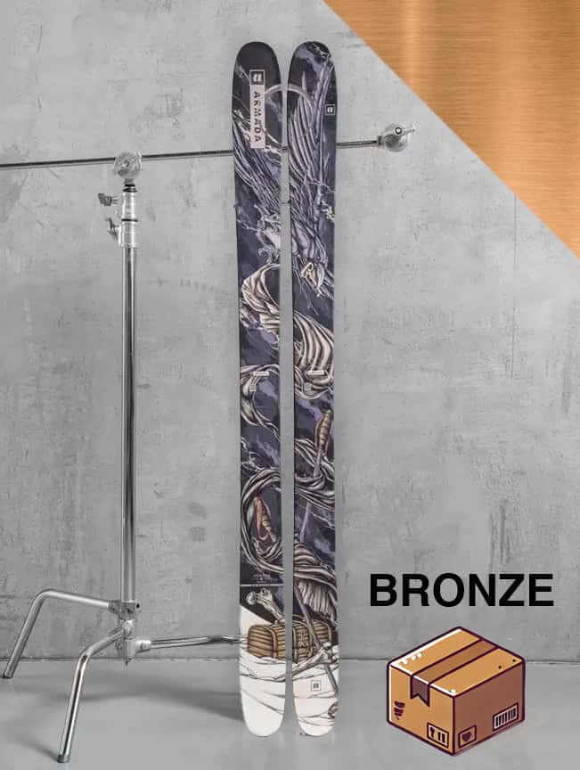 Herre freestyle/twintip ski inkl. skistave – Bronze-pakke