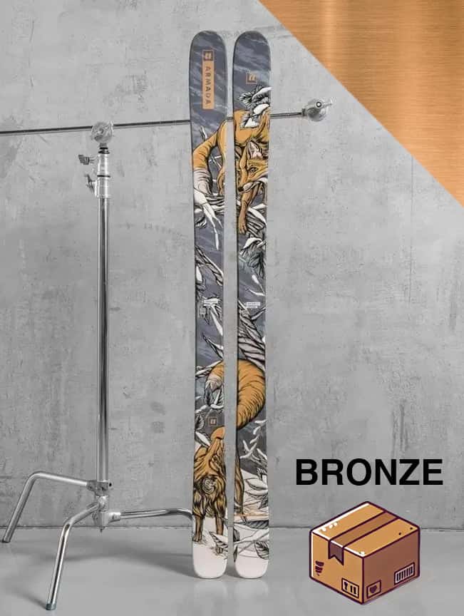 Herre carving ski inkl. skistave – Bronze-pakke