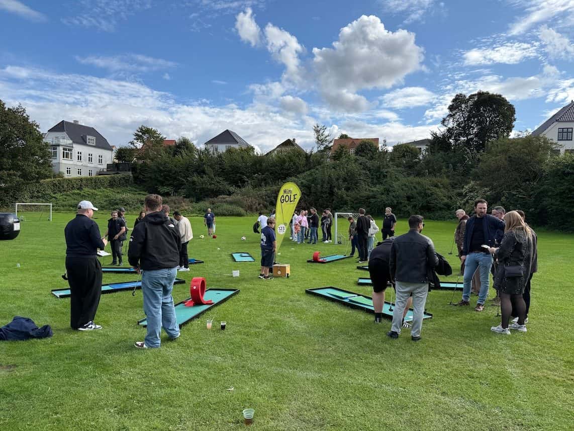 Mobil minigolf, 9 huller (komplet)
