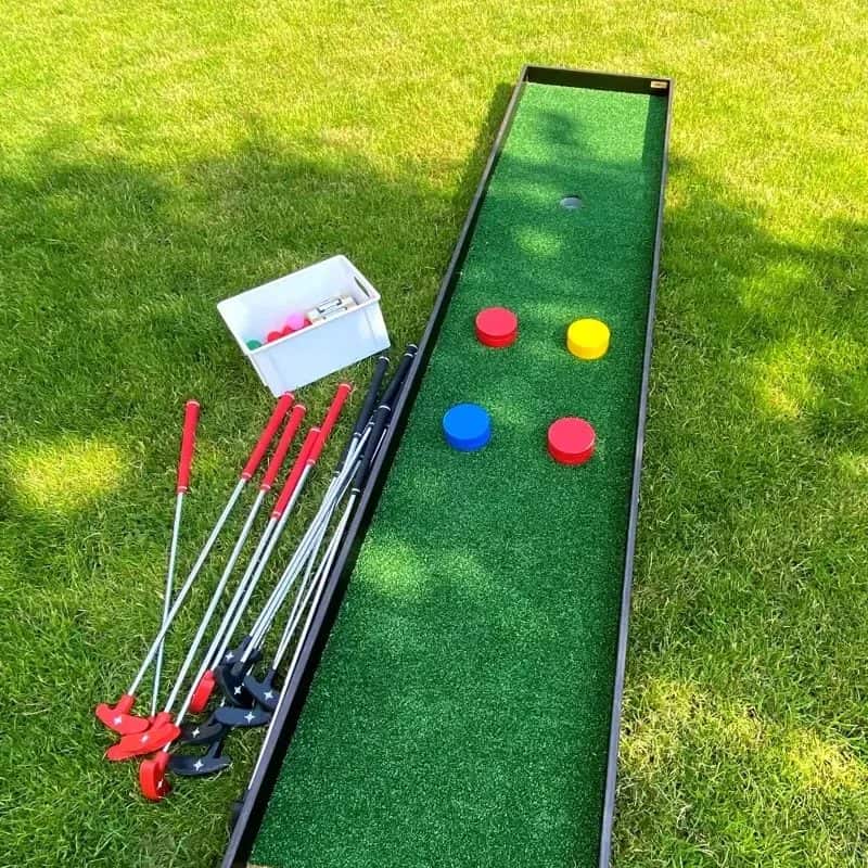 Transportabel minigolf, 9 baner