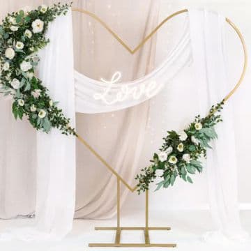 Hjerteformet backdrop
