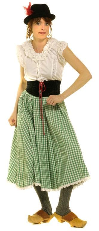 Bondepige-kostume