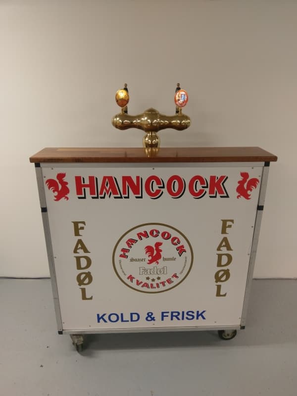 Fadølsanlæg 2 Haner Vandkølet inkl. Rullebar