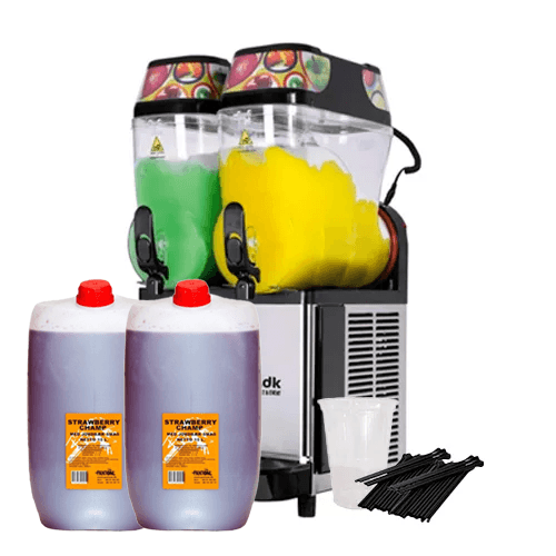 Slush ice maskine inkl. 2x10L koncentrat