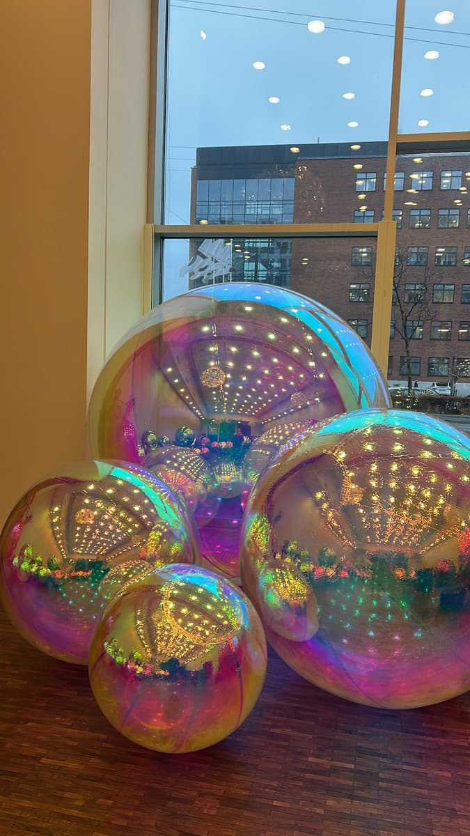 Big Shiny Ball, bubble iridescent, 60cm - 180cm