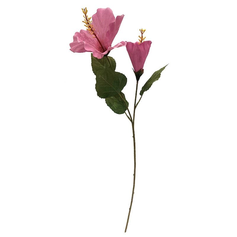 Hibiskus på stilk, lyserød