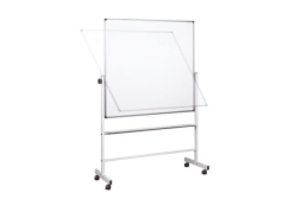 Whiteboard, tosidet på stativ