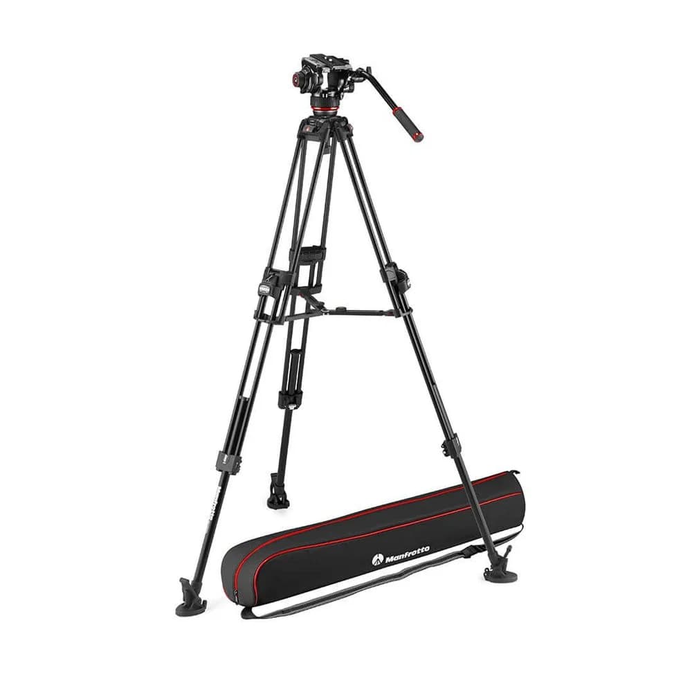 Manfrotto 504X Videostativ med 645 Fast Twin Ben