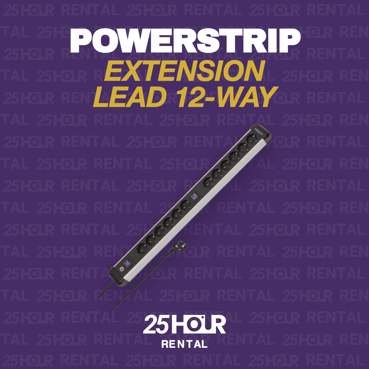 Extension lead 12-way Powerstrip