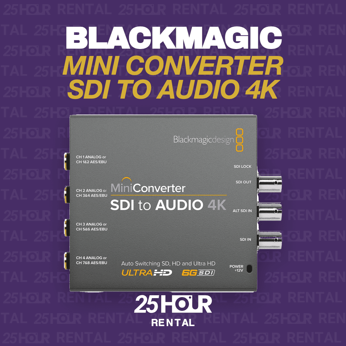 Mini Converter SDI to Audio 4K