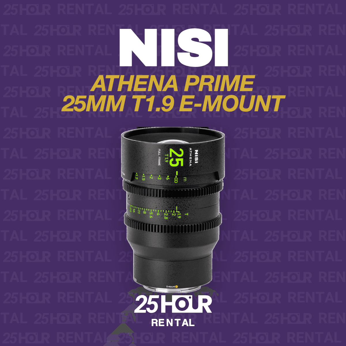 NISI ATHENA 25MM T1.9 E-Mount