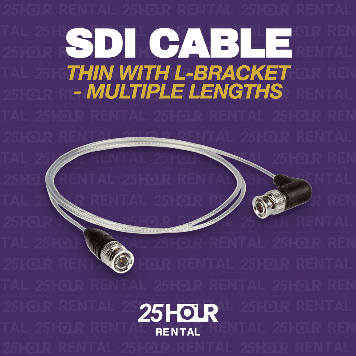 SDI CABLE THIN - WITH L-BRACKET - MULTIPLE LENGTHS