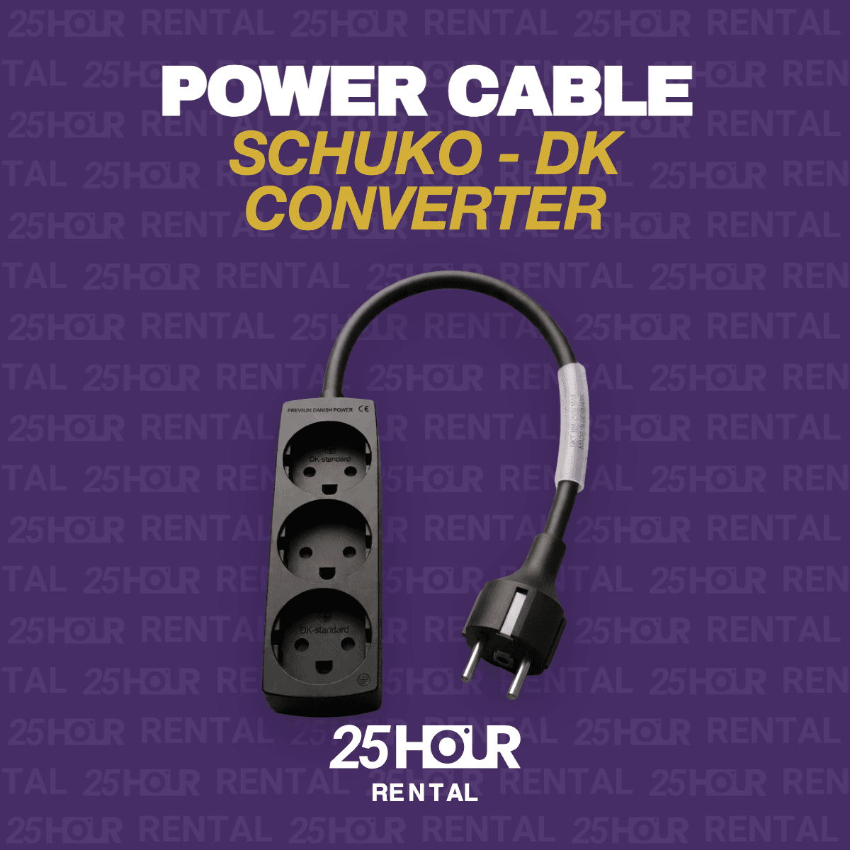 Schuko - DK Converter Power Cable