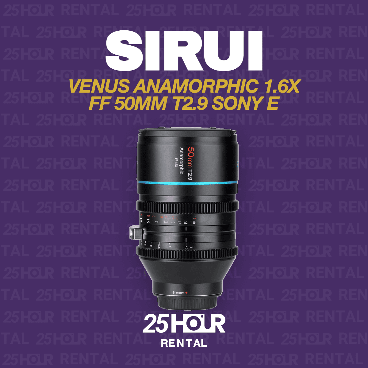 Sirui Venus 50mm T2.9 1.6x Full-Frame Anamorphic