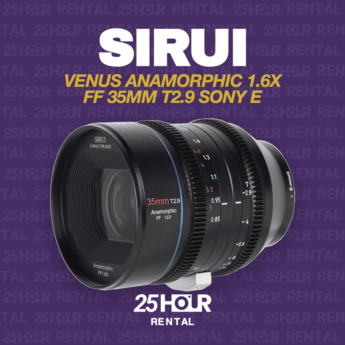 Sirui Venus 35mm T2.9 1.6x Full-Frame Anamorphic
