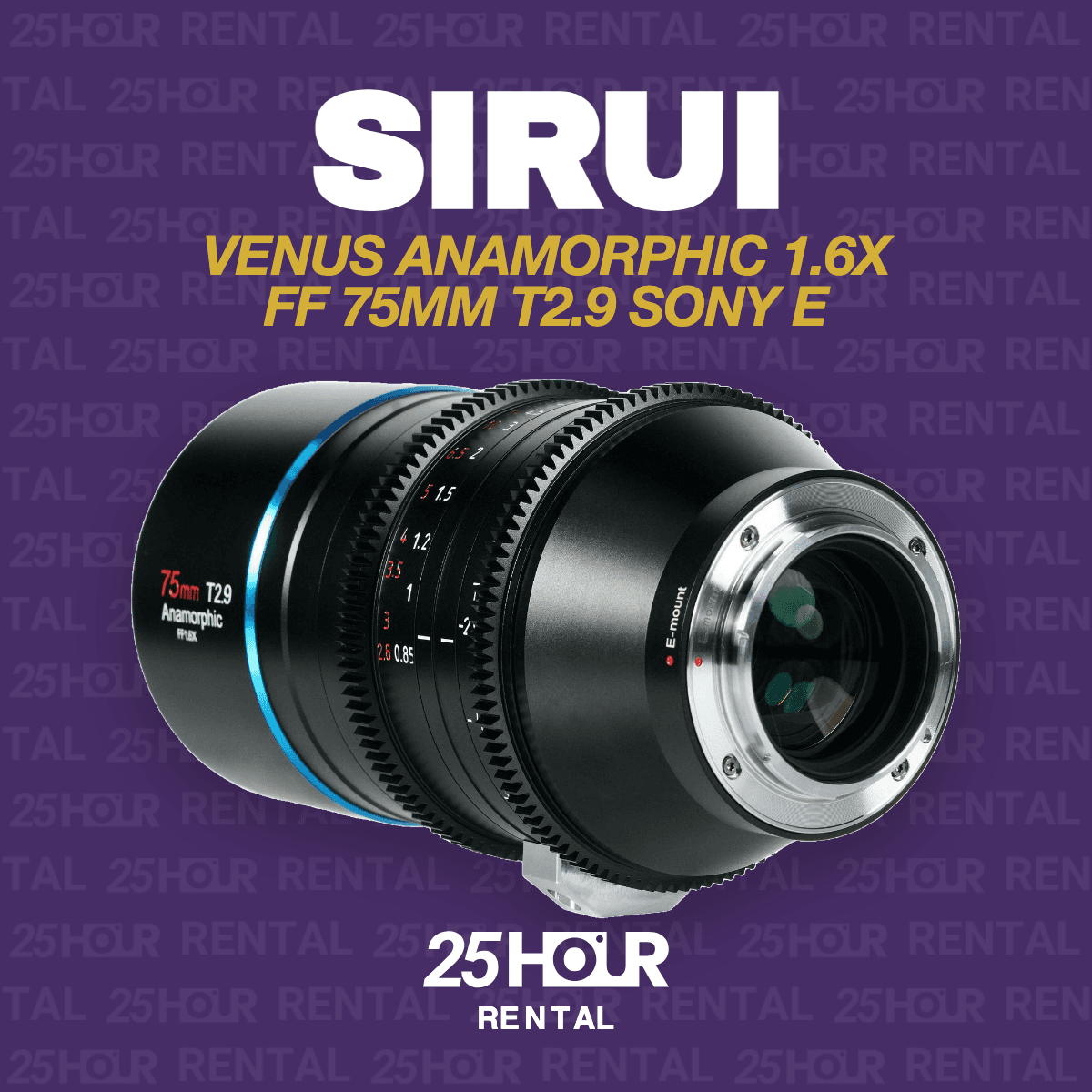 Sirui Venus 75mm T2.9 1.6x Full-Frame Anamorphic
