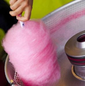 Candyfloss maskiner til leje