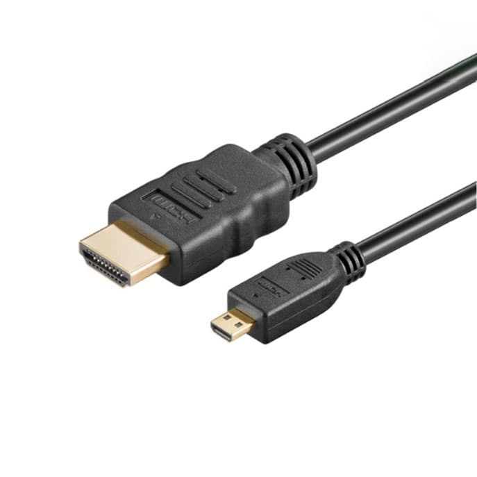 Micro HDMI til HDMI 1,5 meter
