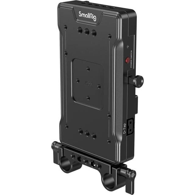 SMALLRIG - Battery Adapter V-Mount Plate - with Dual Rod Clamp