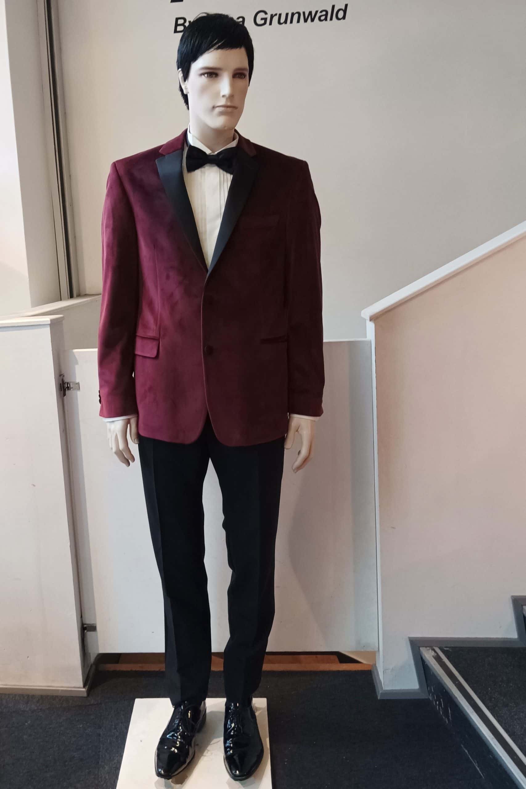 Smoking med jakke i velour