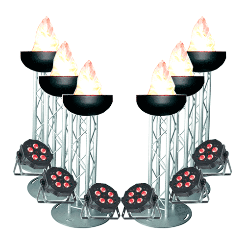 Flamme piedestal 6stk.