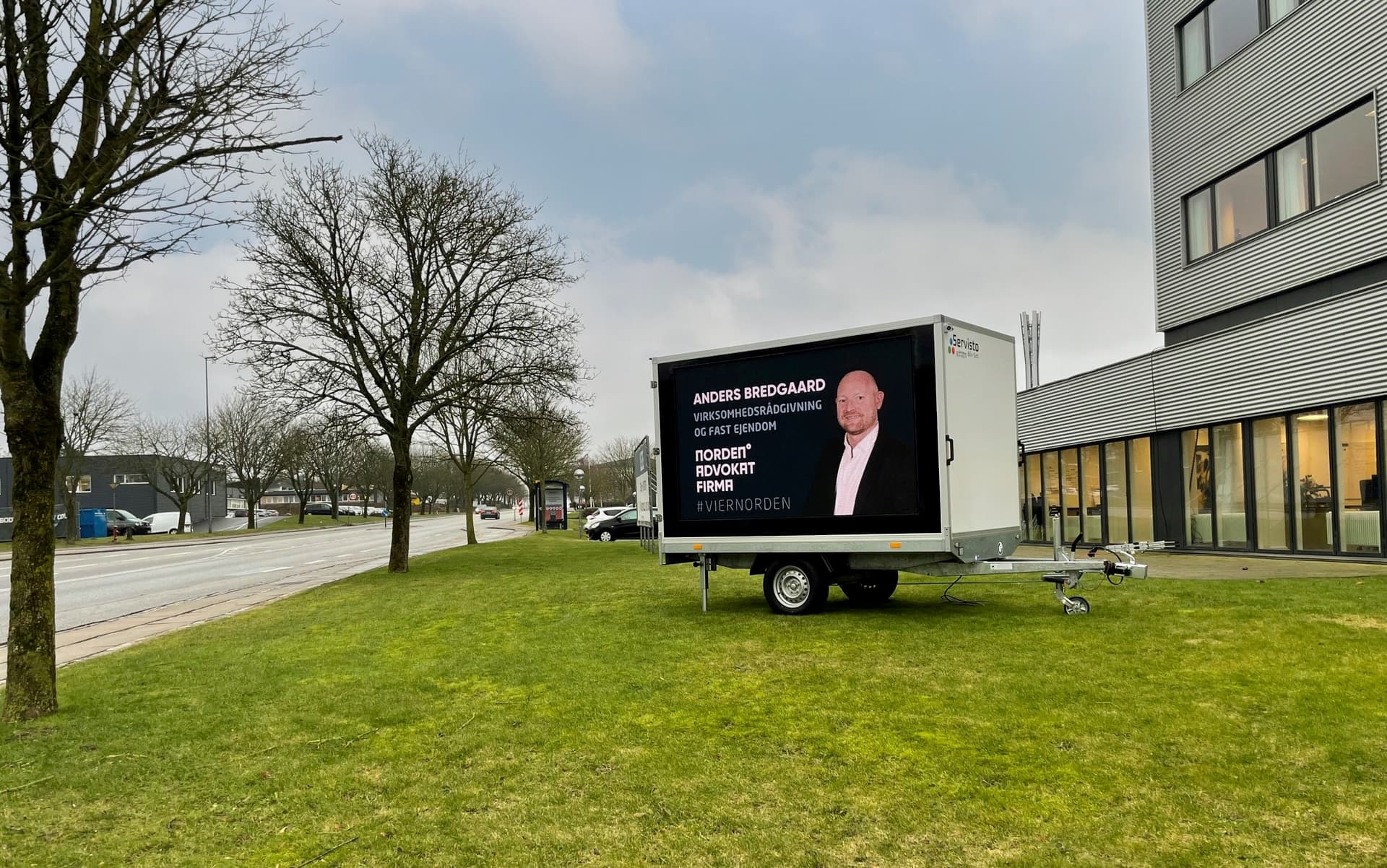Reklametrailer med storskærm