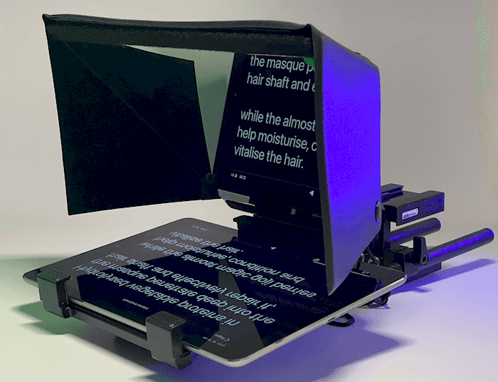 Teleprompter + iPad + iPhone (remote)