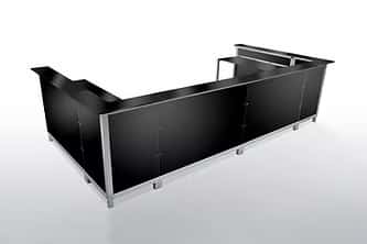 Klapbar, sort, lige modul