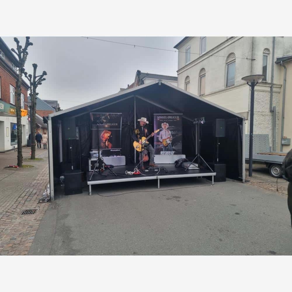 Scene Telt 6 x 3 meter sort