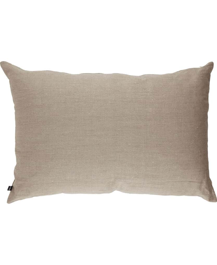 Pude, beige hør, 90x60cm