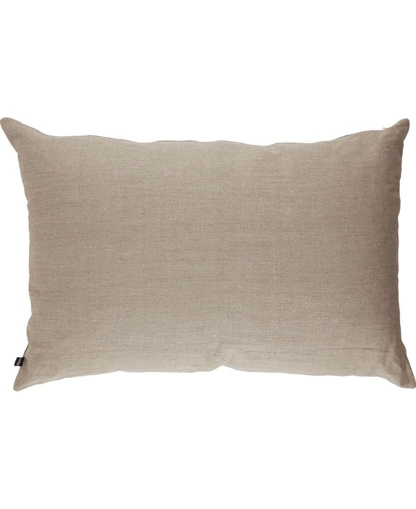Pude, beige hør, 90x60cm
