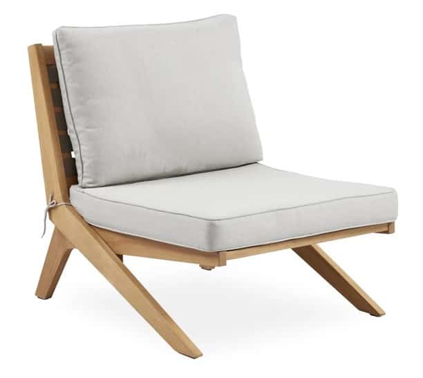 Lounge stol, lysegrå,