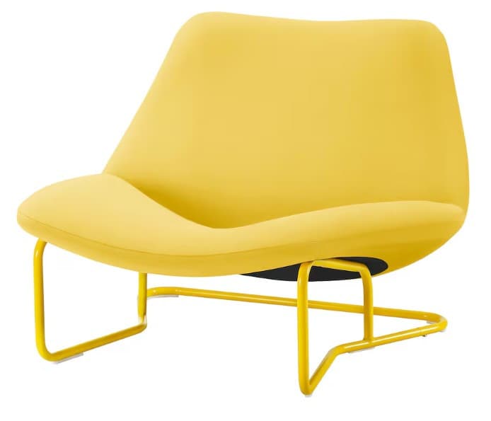 Yellow Smile loungestol, gul