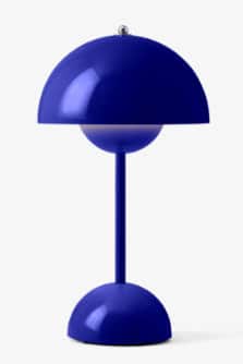 Flower Pot lampe, kobolt blå
