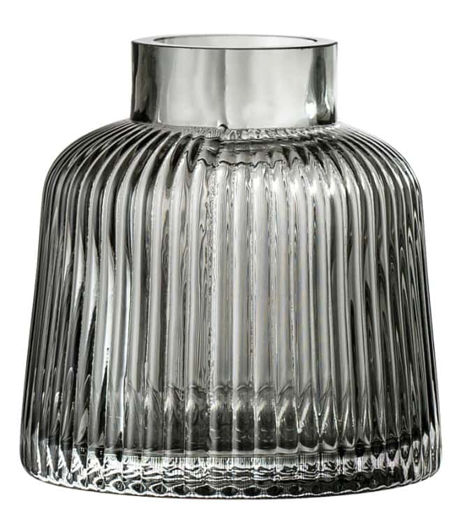 Vase, grå, glas