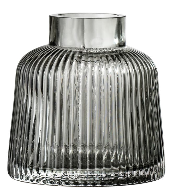 Vase, grå, glas