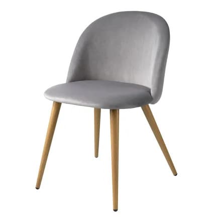 Laura stol, grå velour