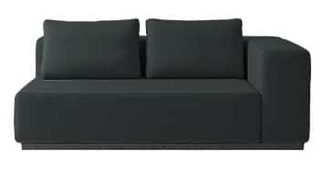 Softline Nevada sofa, sortgrøn